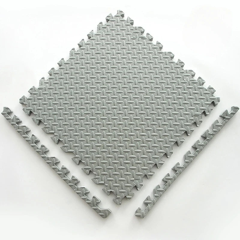 Soft Interlocking Puzzle Floor Tiles for Kids, Safe Crawling & Exercise Mat (30×30×1cm)