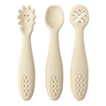 3PCS Cute Baby Learning Spoons Set – Soft Feeding Utensils for Newborns, Toddlers & Weaning